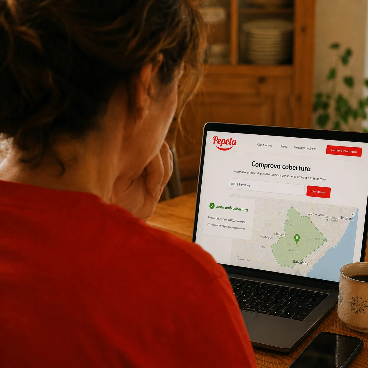 Mòbil · geolocalitzador Pepeta · reparteix a la zona